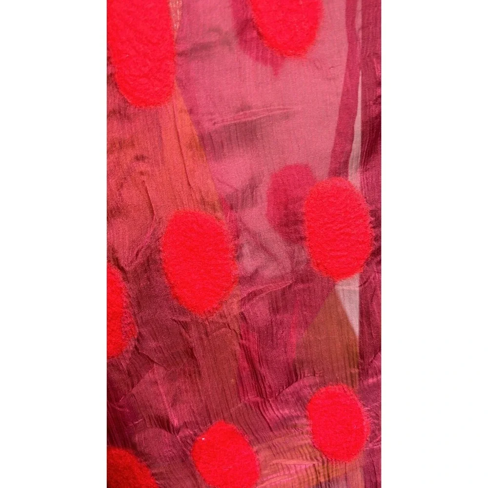 Felted Scarf: Handmade‎ Multi-Colored Merino Wool and Silk NWT 66x18